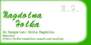 magdolna holka business card